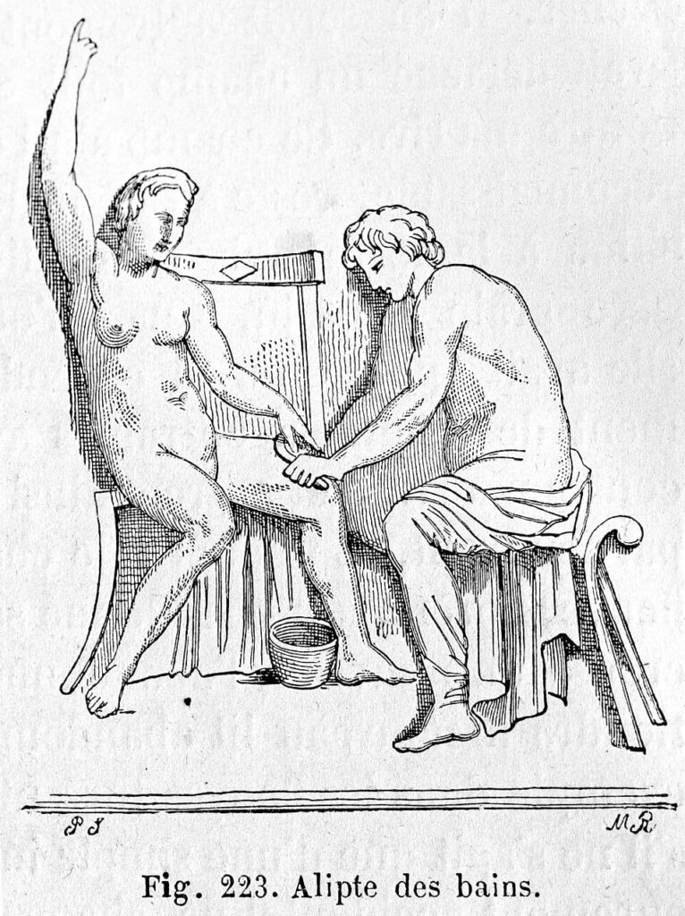 Alipte des bains. Wellcome M0004944 (1)